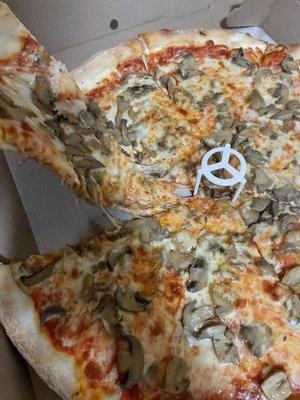 8. Mushrooms Pizza