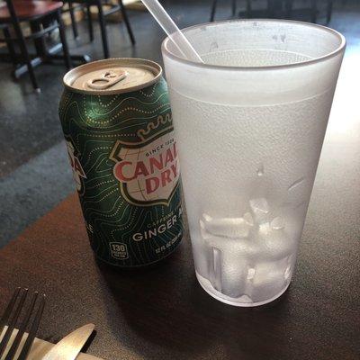 And ginger ale to wash it down.