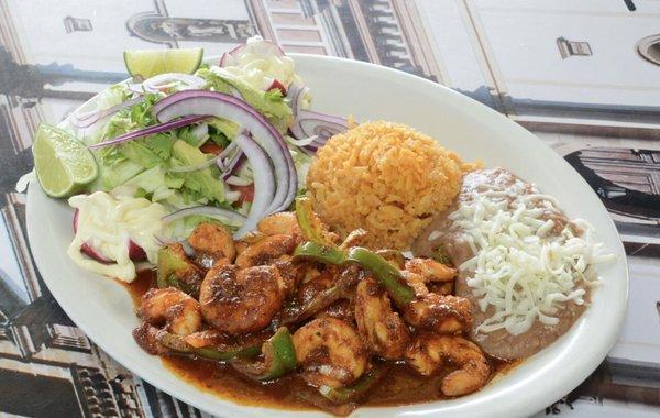 "Camarones a la diabla " Spicy Chipotle Shrimp