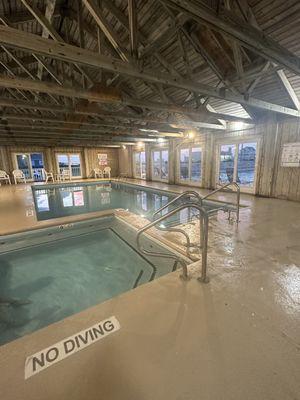 Indoor pool and hot tub