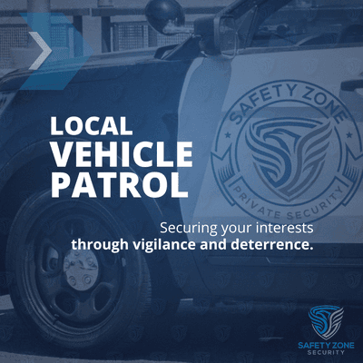 Enhanced Security with Our Local Vehicle Patrols: Deterrence, Rapid Response, Peace of Mind. #SecurityGuardServices