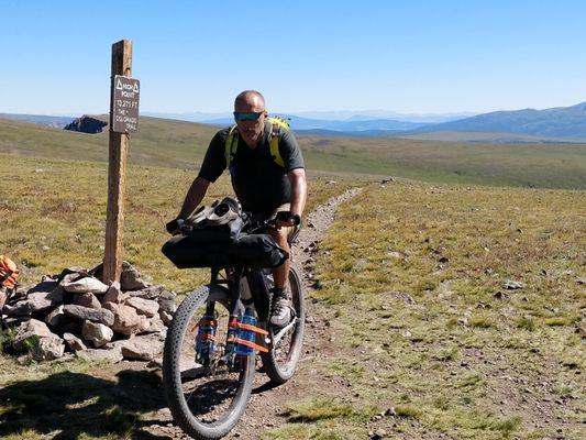 Owner Sean bikepacking the full Colorado Trail in 2019