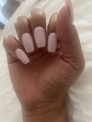 Full set, blush pink gel