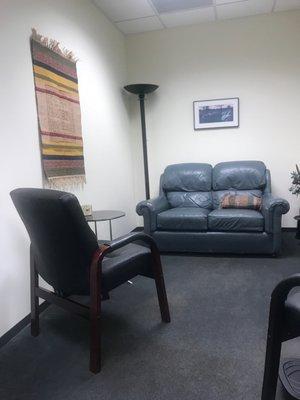 One of the clinic rooms for therapy sessions