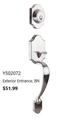 Exterior entrance handle set, BN