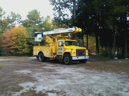 This is our Bucket truck located at our Moultonborough location !