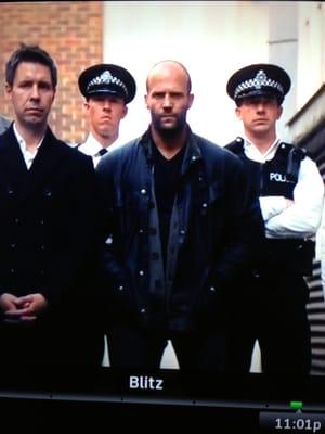 Jason Statham in his Barbour Intl