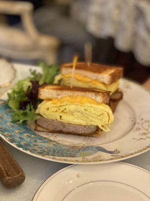 Sausage Egg and cheese Sandwich