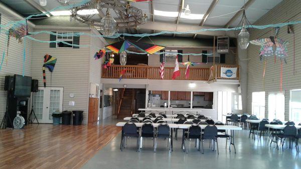 Most indoor dances, bingo, classes and games happen here, in our Clubhouse.