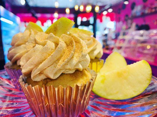 Apple cider cupcake