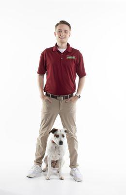 Michael O'Leary and his dog Raleigh