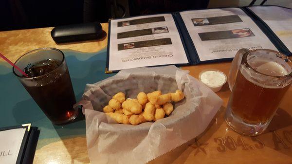 Delicious cheese curds