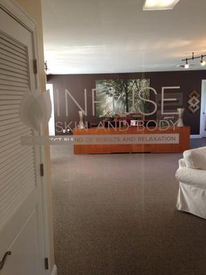 Entry to our spa and Infuse Skin and Body.  Specializing in Therapeutic Massage and Advanced Skin Care