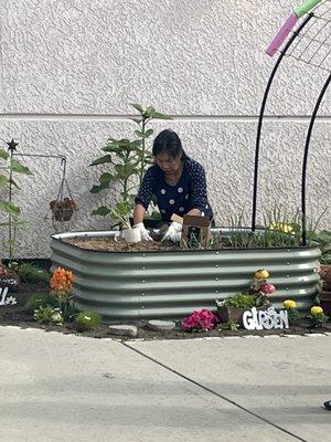 Sonshine garden growing beautifully with the kids!!