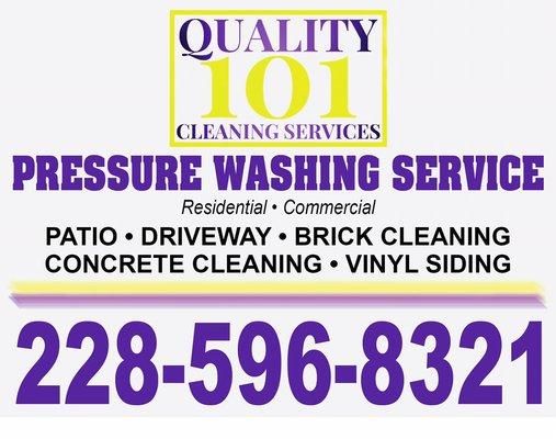 Pressure Washing Service (Patio-Driveway-Brick Cleaning-Concrete Cleaning-Vinyl Siding