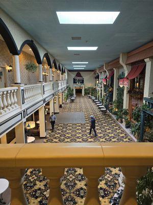 This is the incredible indoor courtyard at Salvatores Garden Hotel