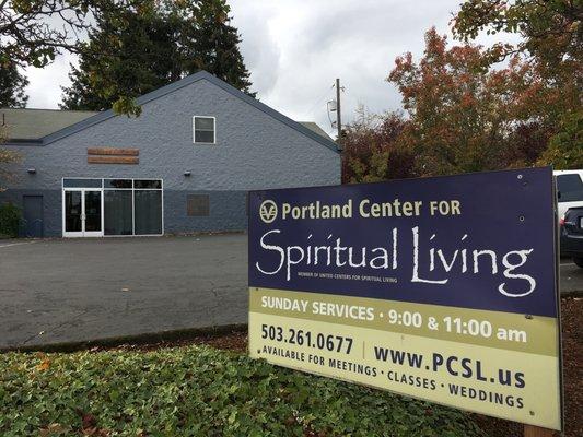 Welcome to Portland Center for Spiritual Living--Welcome Home!