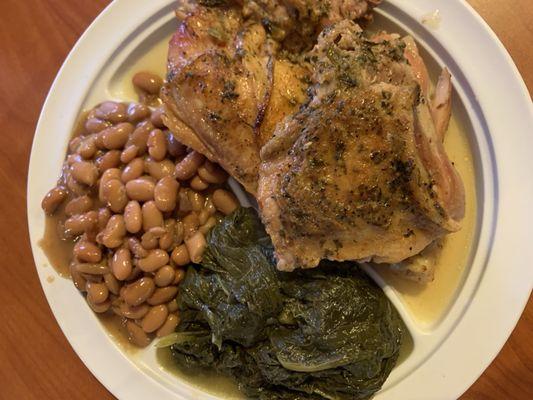 Soul food, baked chicken