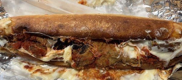 Eggplant Parmigiana Hot Sub