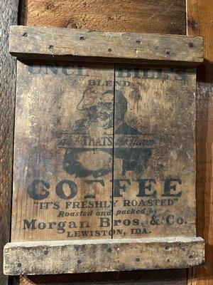 Old coffee sign