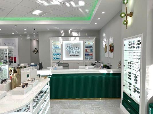 New Remodeled Visual Eyes at Mizner Park, celebrating over 35 years in East Boca!