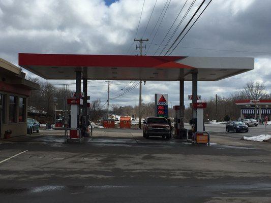 Gas Station adjacent to Dunkin