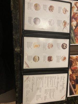 Dessert Menu