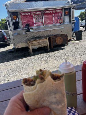 Great burrito stop on the way across country