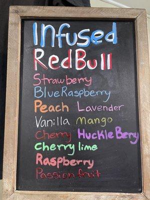 Flavored redbulls