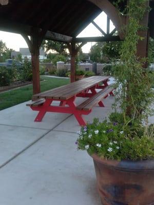 Long picnic table