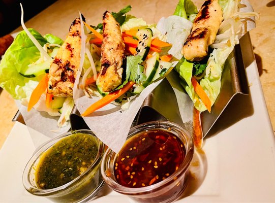 Skinnylicious Asian Asian Chicken Lettuce Wrap Tacos