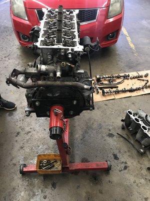 Removing and Replacing cylinder head gasket and timing chain system