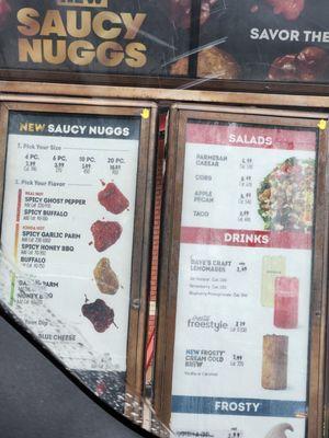 Drive -up menu