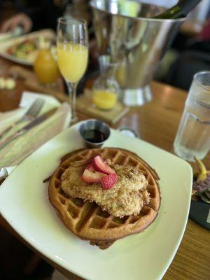 Buttermilk Chicken and Waffles Brunch