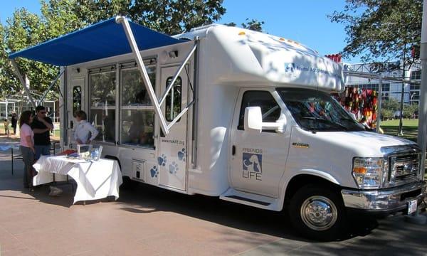 The FFL Mobile Adoption Van -- donated by a very generous donor!