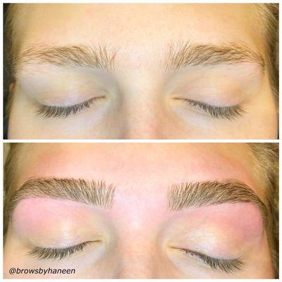 Eyebrow threading