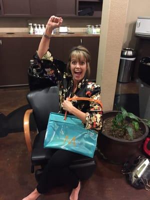 I won the grand prize at the Lotus Salon & Spa!!! Yay!!