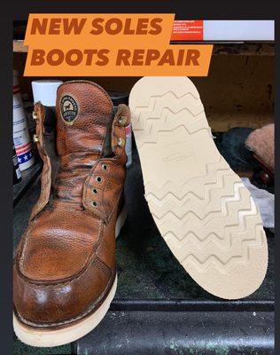 RESOLES WORK  BOOTS