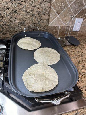 Homemade tortillas