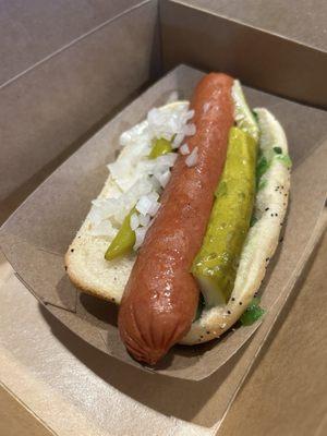 Chicago dog. good flavor, missing some ingredients