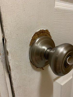 Bathroom doorknob