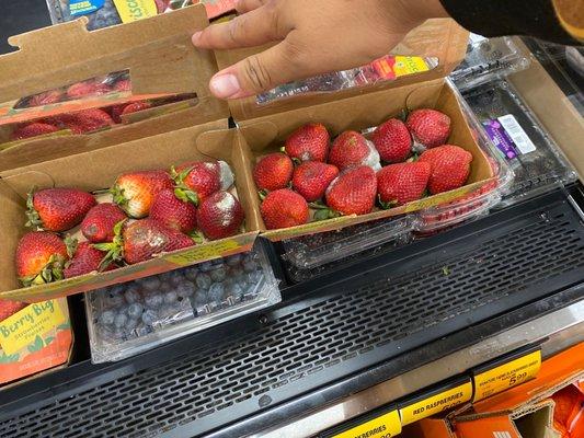 Molded strawberries