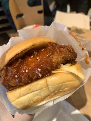 Korean fried chicken sandwich