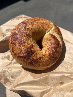 Cinnamon Sugar Bagel without Spread