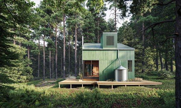 Design for a cabin in the Blue Ridge Mountains of North Carolina.