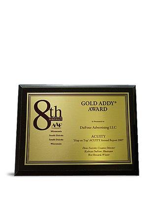 Gold ADDY Award winner - DuFour Advertising