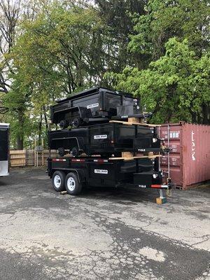 Stack of Brimar Dump Trailers