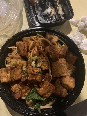 Drunken noodles w tofu