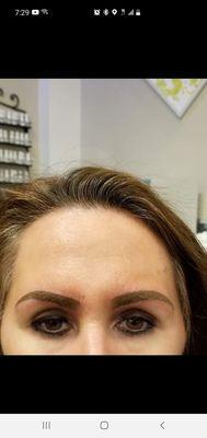 Eyelashes and Eyebrows Permanent make up done by CeCe.