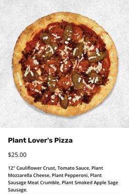 Plant Lover's Pizza